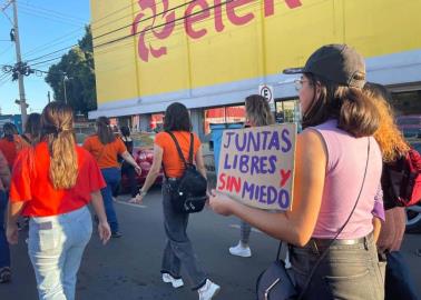 Mujeres marchan en Cajeme para conmemorar el 25N por una vida libre de violencia