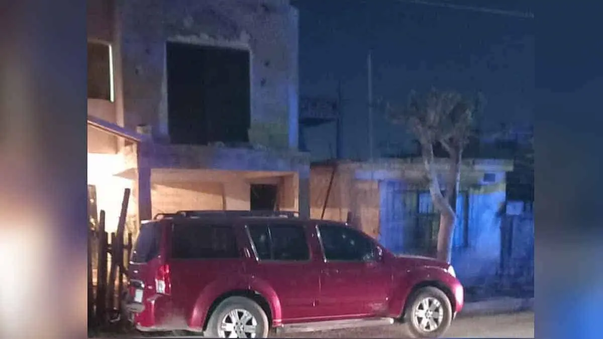 Tirotean camioneta en la México