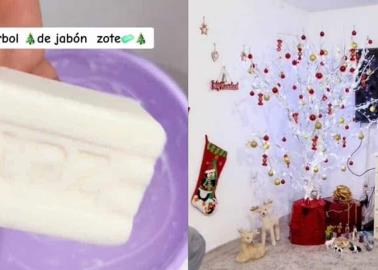 VIDEO | ¿Realmente funciona? Mujer enseña cómo hacer el árbol de Navidad con jabón Zote