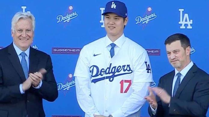 Shohei Ohtani, el jugador más caro de la historia, es presentado con Dodgers de Los Ángeles Shohei Ohtani, el jugador más caro de la historia, es presentado con Dodgers de Los Ángeles
