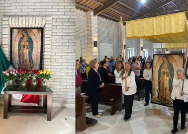 Entronizan a la Virgen de Guadalupe