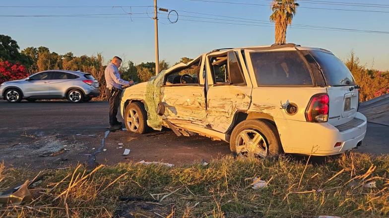 Siete lesionados en accidente en Cajeme