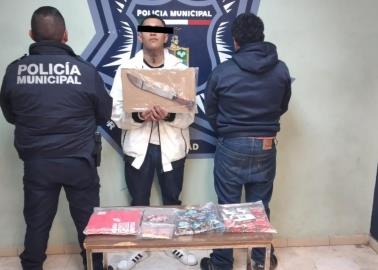 Detienen a par de jóvenes por robo a comercio en Ciudad Obregón