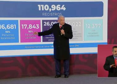 AMLO acepta que hay más de 94 mil personas desaparecidas en México