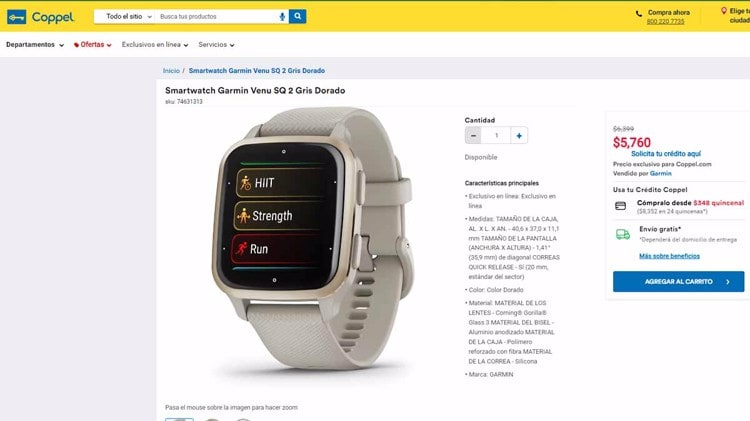 Smart watch online coppel