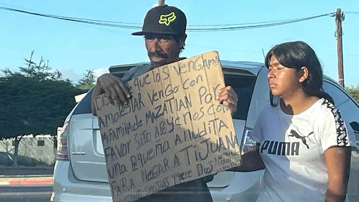 Migrantes reciben el año lejos de su hogar, en las calles de Ciudad Obregón