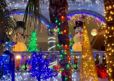 VIDEO | Hasta el 6 de enero se podrá disfrutar de la residencia más iluminada de Ciudad Obregón