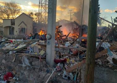 Explosión de vivienda en Cananea causa un herido de gravedad y 14 con lesiones menores