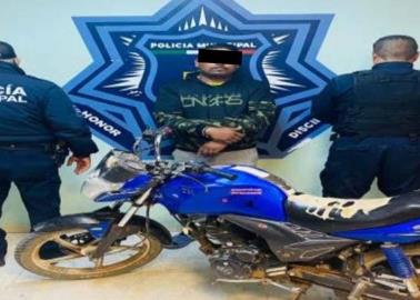 Recuperan moto robada en Pueblo Yaqui