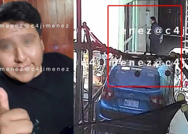 VIDEO | Cámara de seguridad capta huida de Jesús Efrén, presunto asesino de su madre y de su abuela