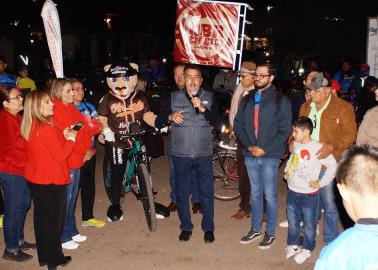 OBR en Bici festeja en grande 500 pedaleadas; el alcalde de Cajeme, Javier Lamarque dio el banderazo de salida