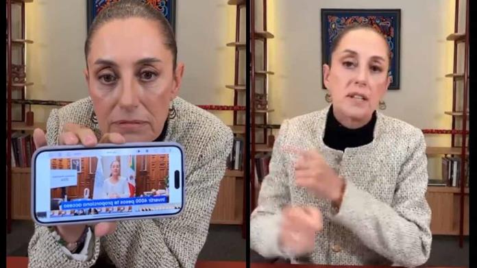 Crean video falso de Claudia Sheinbaum por Inteligencia Artificial para cometer estafa Crean video falso de Claudia Sheinbaum por Inteligencia Artificial para cometer estafa