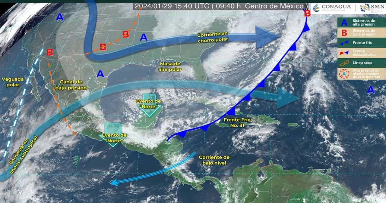 Condiciones del clima del martes 30 de enero para Sonora; se esperan lluvias