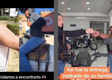 VIDEO | DiDi regala motocicleta a repartidor que entregaba pedidos a caballo