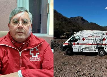 Fuera de peligro se reporta coordinador de Cruz Roja en Cajeme tras desbarrancarse en Yécora