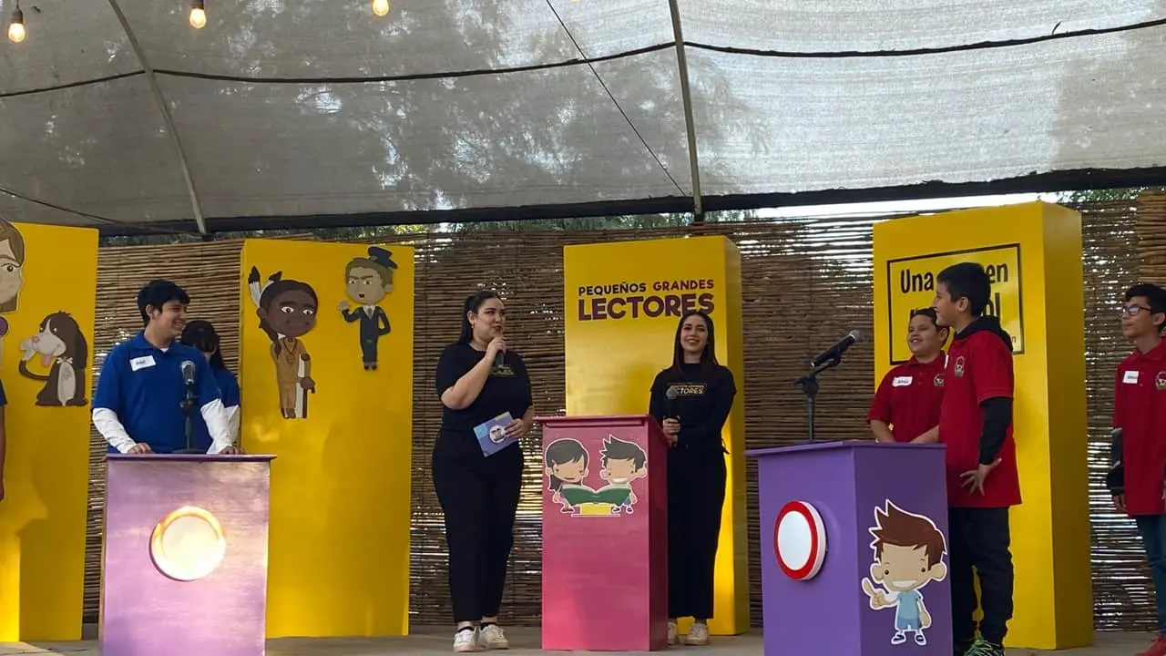Pequeños Grandes Lectores, realizan juego de exhibición
