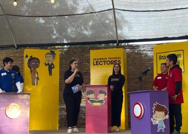 Pequeños Grandes Lectores, realizan juego de exhibición
