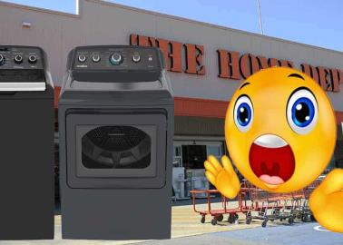 Home Depot remata elegante combo de lavadora y secadora a un súper precio