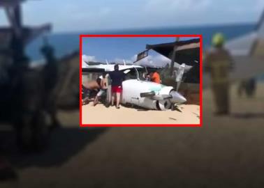 VIDEO | Se desploma avioneta en Puerto Escondido, Oaxaca; reportan un muerto y cinco heridos