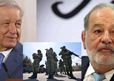 AMLO defiende al Ejército Mexicano tras crítica del empresario Carlos Slim