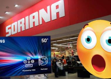 Soriana remata pantalla Samsung de 50 pulgadas