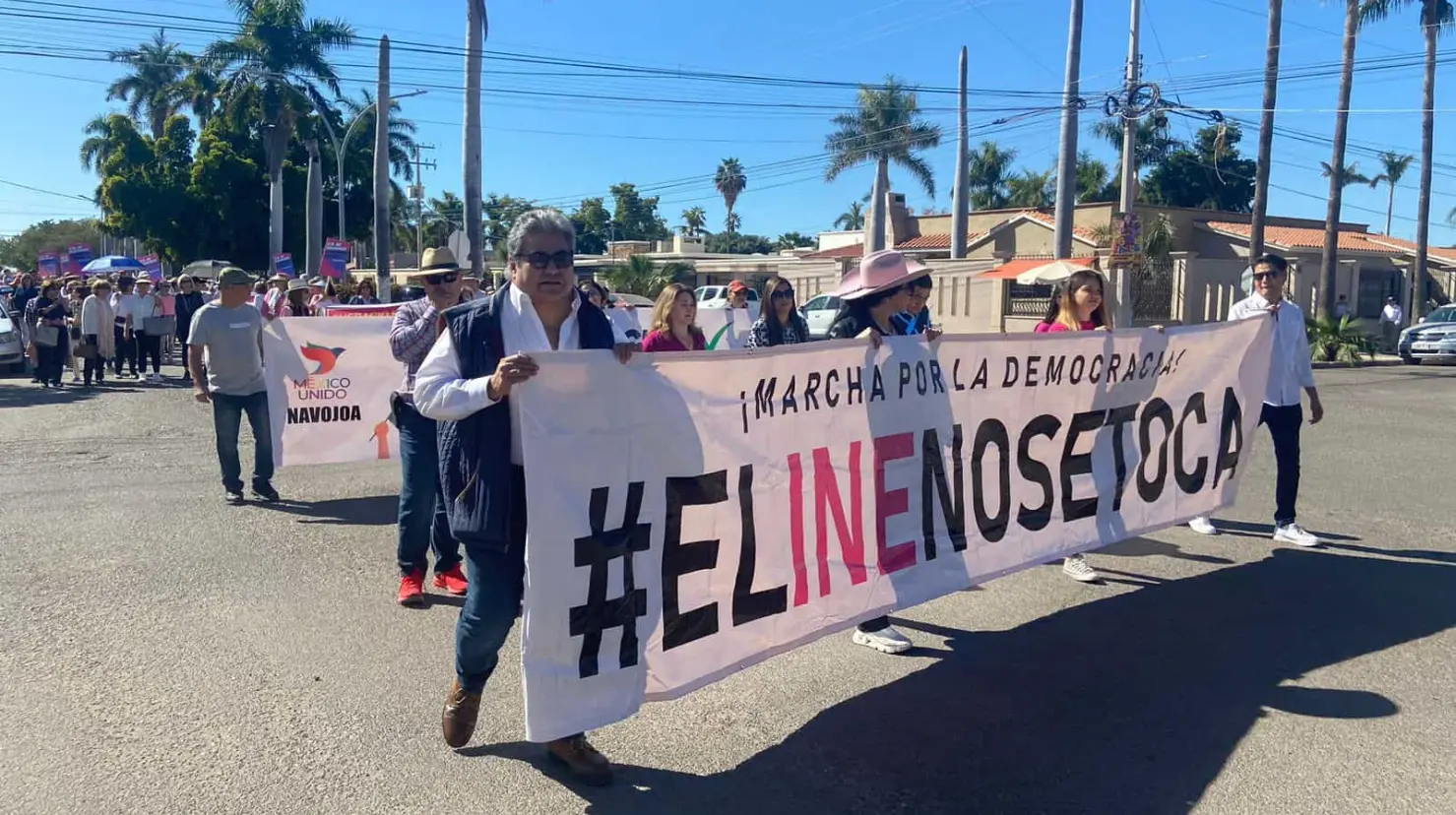 VIDEO | Navojoa se suma a la Marchan por la Democracia 2024
