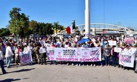 Marchan en Sonora por la democracia
