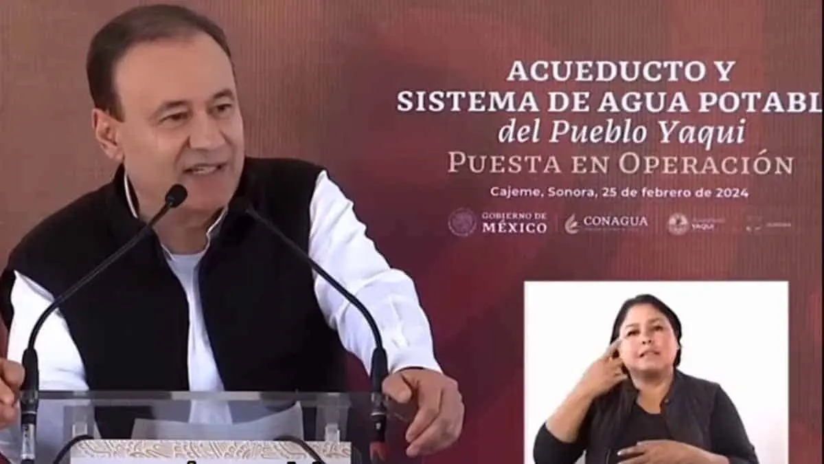 VIDEO | Alfonso Durazo reconoce y agradece el apoyo de AMLO por el Acueducto Yaqui