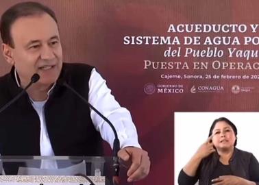 VIDEO | Alfonso Durazo reconoce y agradece el apoyo de AMLO por el Acueducto Yaqui