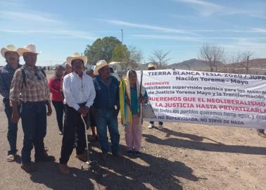 Mayos de Sonora piden a AMLO justicia; desean tierra, agua y desarrollo