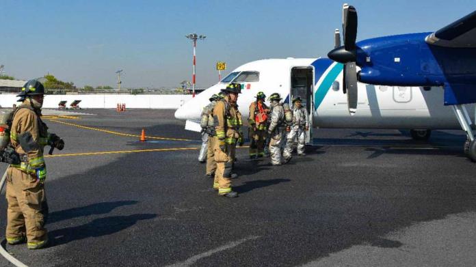 AICM evalúa Plan de Emergencia mediante simulacro