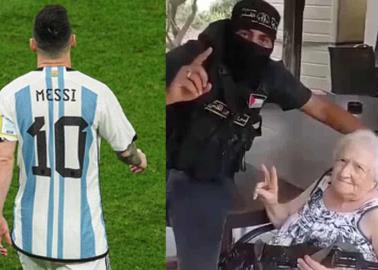 Abuelita se salva de ser secuestrada por Hamas al mencionar a Messi