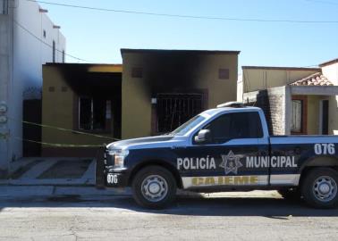 Bomberos localizan a par de calcinados mientras apagaban un incendio en Cajeme