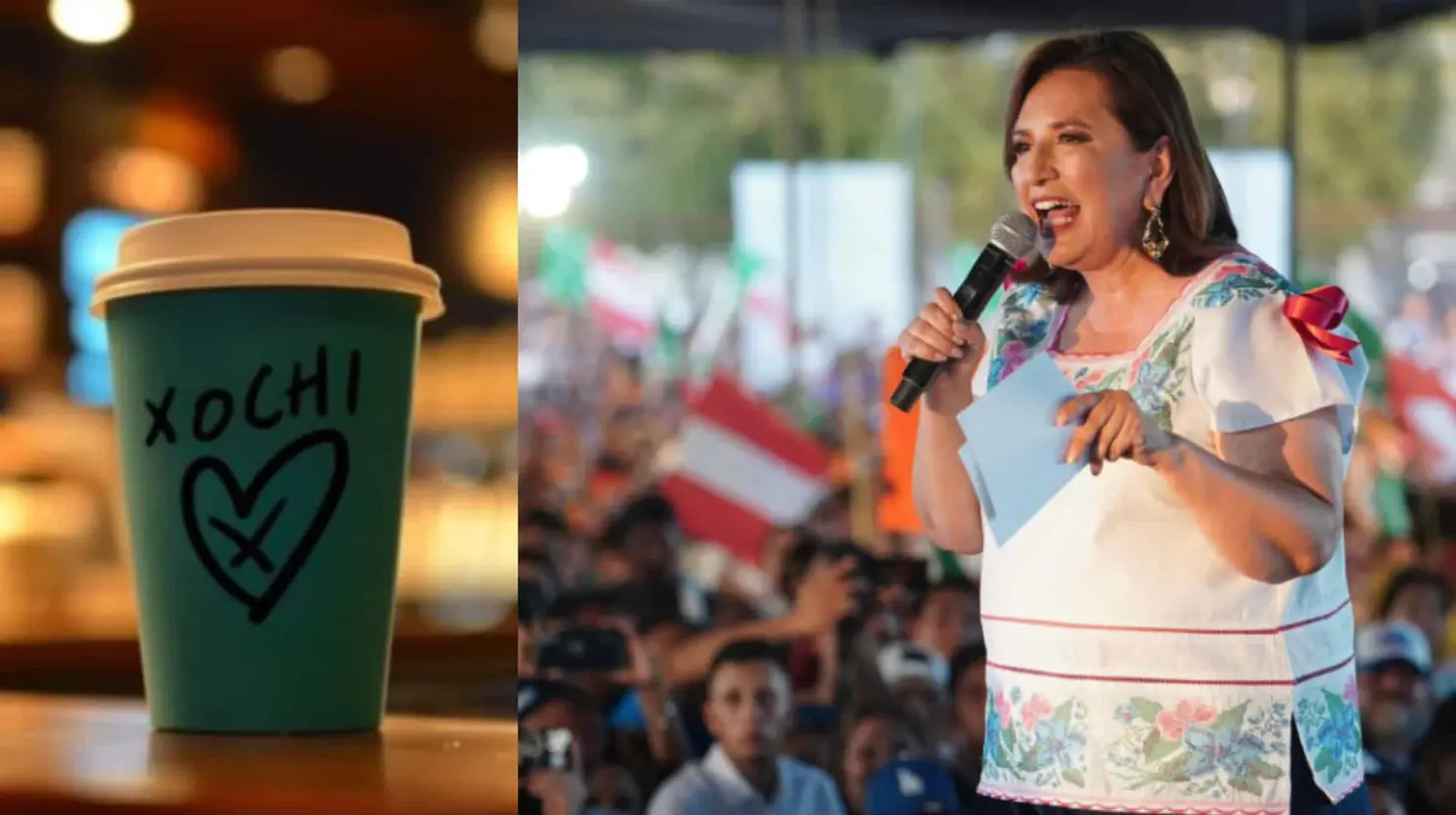 Starbucks reacciona ante los vasos con diseños con el nombre de Xóchitl Gálvez