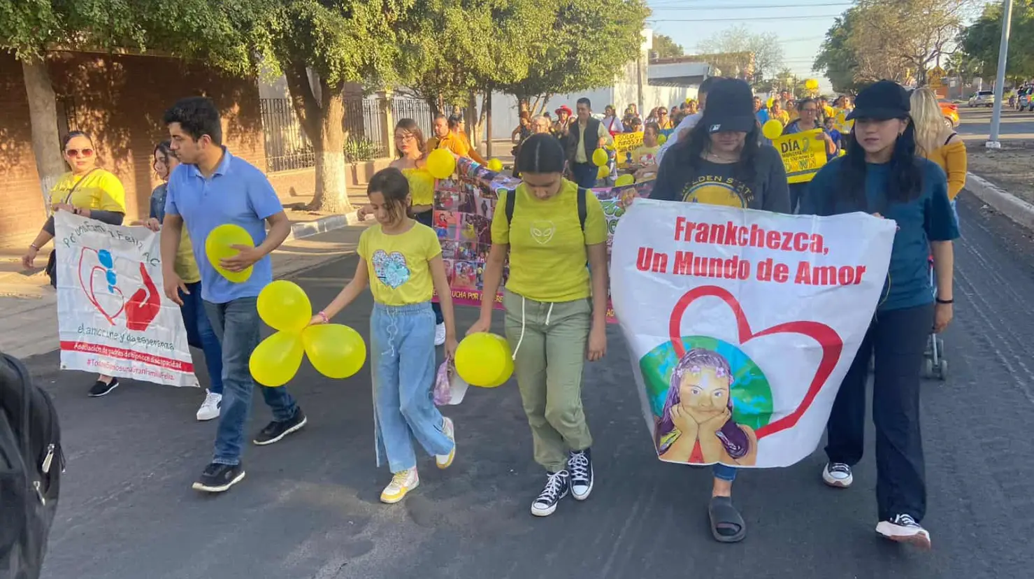 En Navojoa pintan las calles de amarillo por el Día del Síndrome de Down