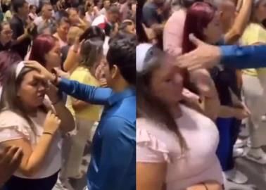 VIDEO: Pastor y mujer pelean en pleno servicio religioso y se viralizan