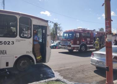 Conato de incendio en camión urbano en Cajeme causa pánico
