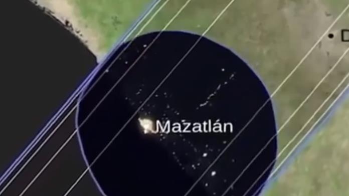 VIDEO | Esta será la trayectoria del umbral del eclipse solar en México este 8 de abril VIDEO | Esta será la trayectoria del umbral del eclipse solar en México este 8 de abril