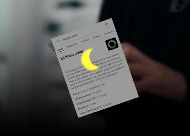 Escribe "eclipse solar" en tu teléfono y verás un hermoso efecto, ¿cómo hacerlo?