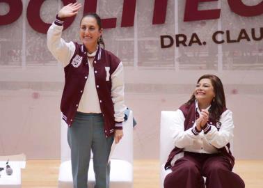 Apoyan estudiantes de IPN a Sheinbaum