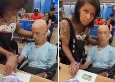 VIDEO | Mujer lleva el cadáver de su tío para cobrar un dinero en banco