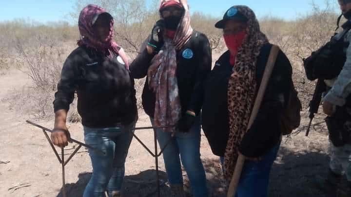 Madres Buscadoras localizan restos humanos en Navojoa