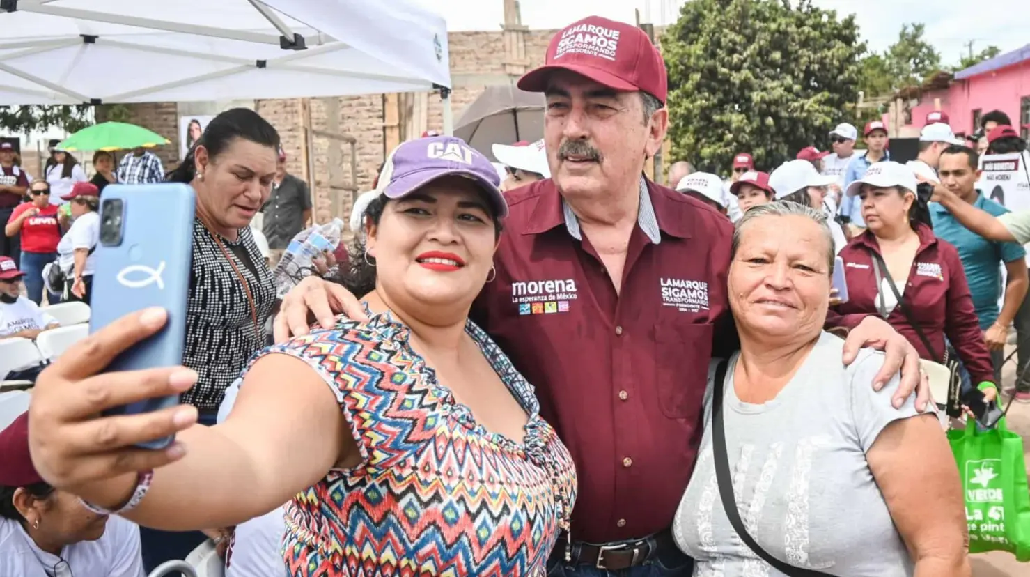 Javier Lamarque asiste a primera reunión con vecinos como candidato a la alcaldía de Cajeme