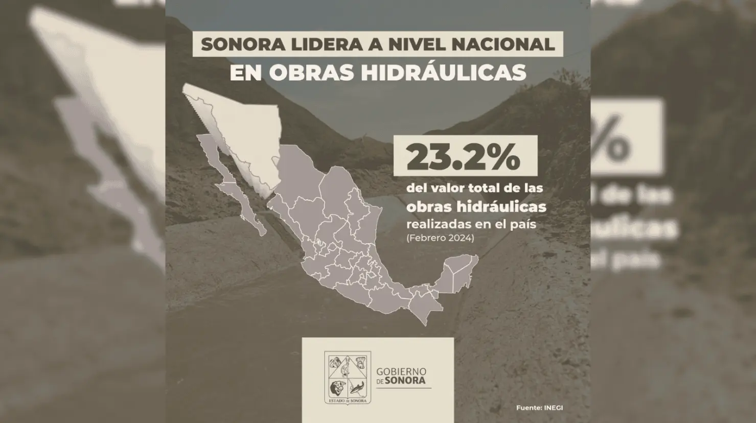 Destaca Sonora en obras hidráulicas