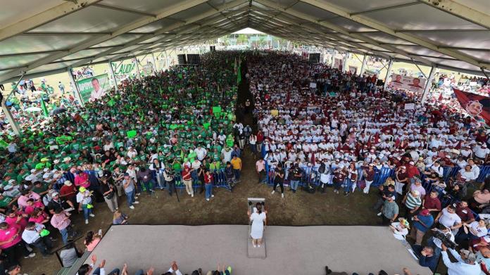 Asegura Sheinbaum que Morena, PT y PVEM representan a la 4T Asegura Sheinbaum que Morena, PT y PVEM representan a la 4T