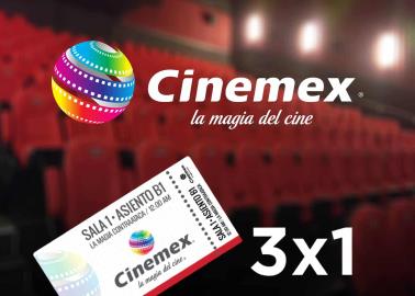 Cinemex: Estos son los días que será válida la promoción de 3x1