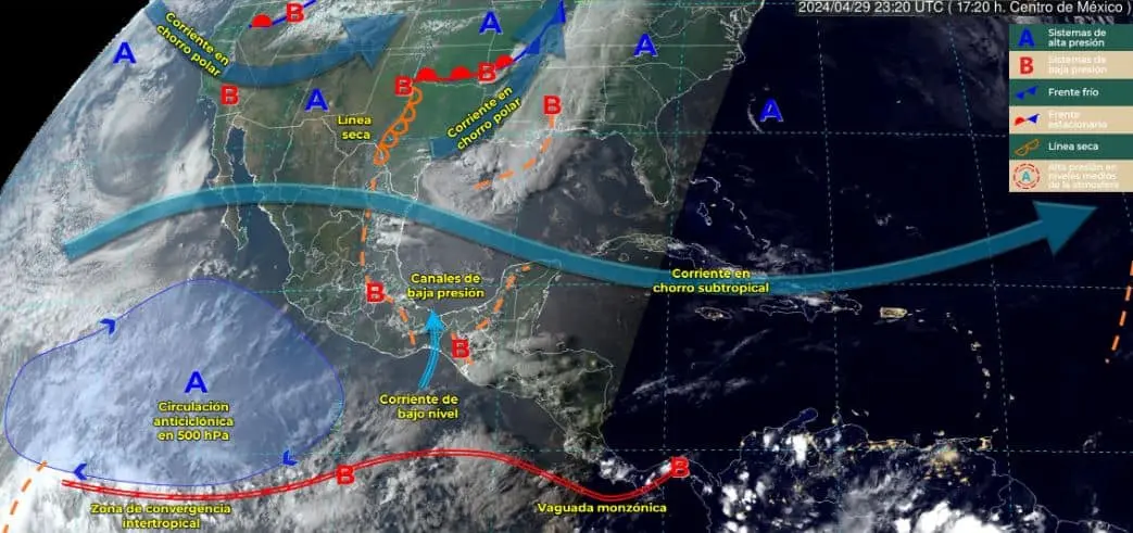 Clima en México: Ingresará Frente Frío al inicio de mayo, se esperan lluvias y granizadas