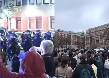 Desalojan edificio de la Universidad de Columbia donde estudiantes protestaban a favor de Palestina