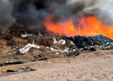 Arde basurón de Huatabampo; autoridades investigan