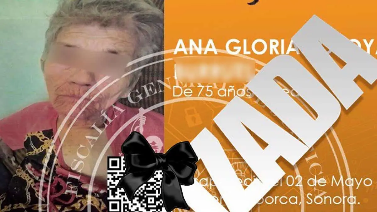 Localizan sin vida a abuelita; fue reportada como desaparecida en Caborca, Sonora